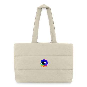 Vivid Rainbow Eye Nebula - Puffer Shopping Bag - natural - Front