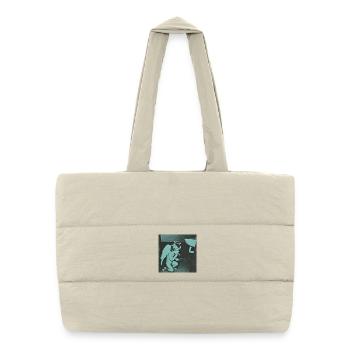 Smoking Angel - Puffer Shopping Bag - natural - Front