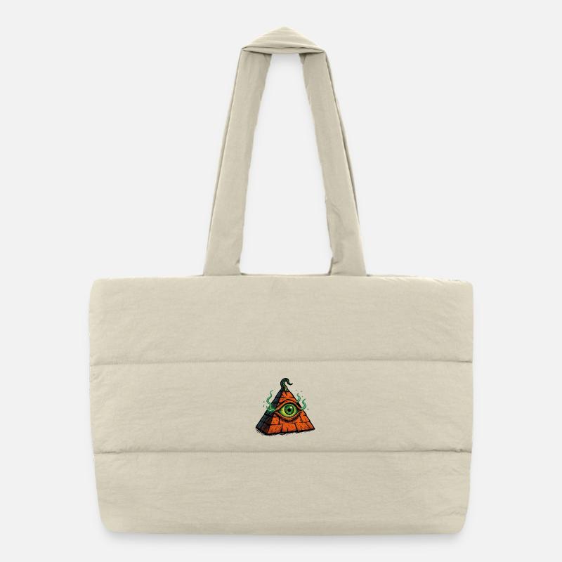 Halloween Pyramide – Das Auge des Schreckens Puffer-Einkaufstasche
