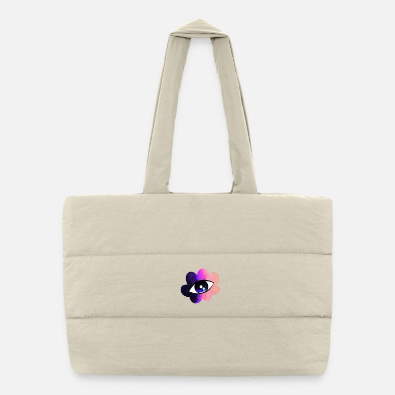 Oeil Cosmique En Fleur Dégradée Sac shopping matelassé