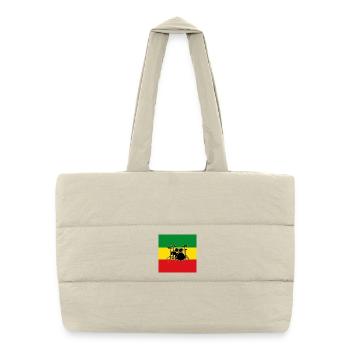 Reggae Drums - Puffer Shopping Bag - natural - Front