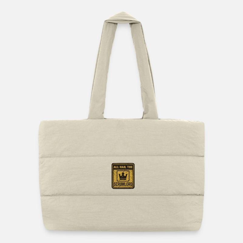 All Hail the Scrumlord Puffer Shopping Bag
