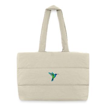 Vol du colibri arc-en-ciel - Sac shopping matelassé - blanc naturel - Devant