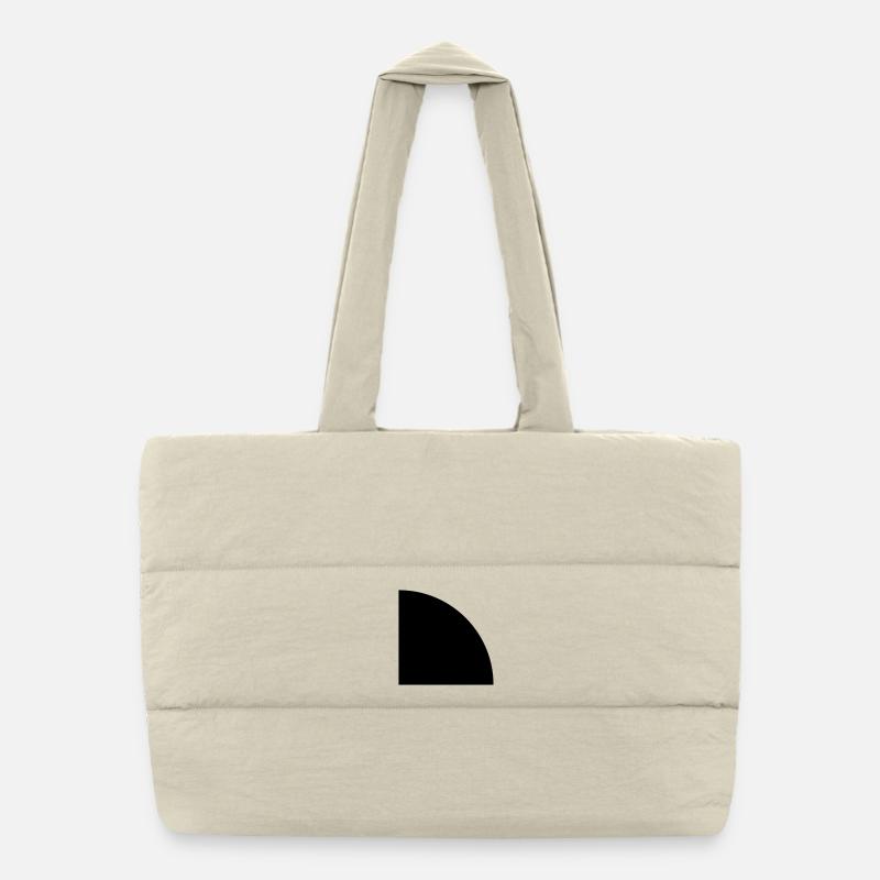 Viertelkreis Puffer-Einkaufstasche