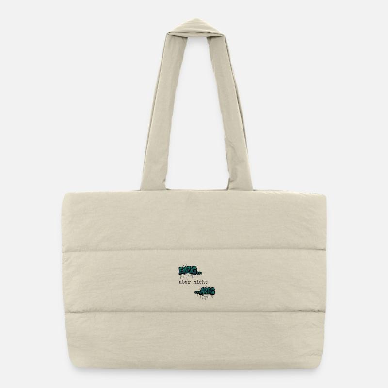 Graffiti « Unique mais pas agréable » couleur tendance Sac shopping matelassé