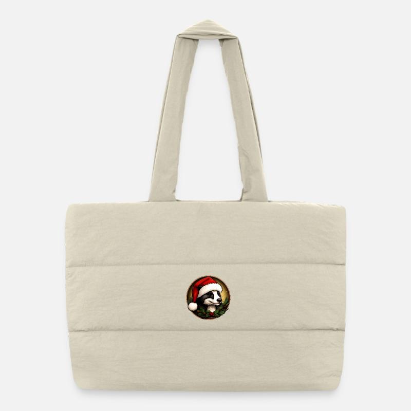 Blaireaux de Noël Sac shopping matelassé