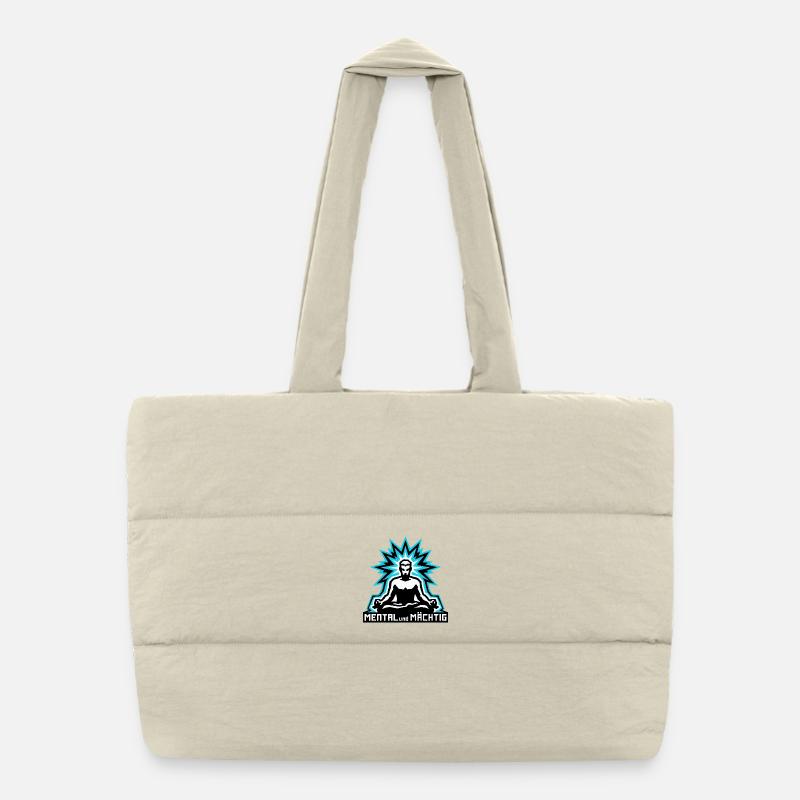 Mental und Mächtig man Puffer-Einkaufstasche