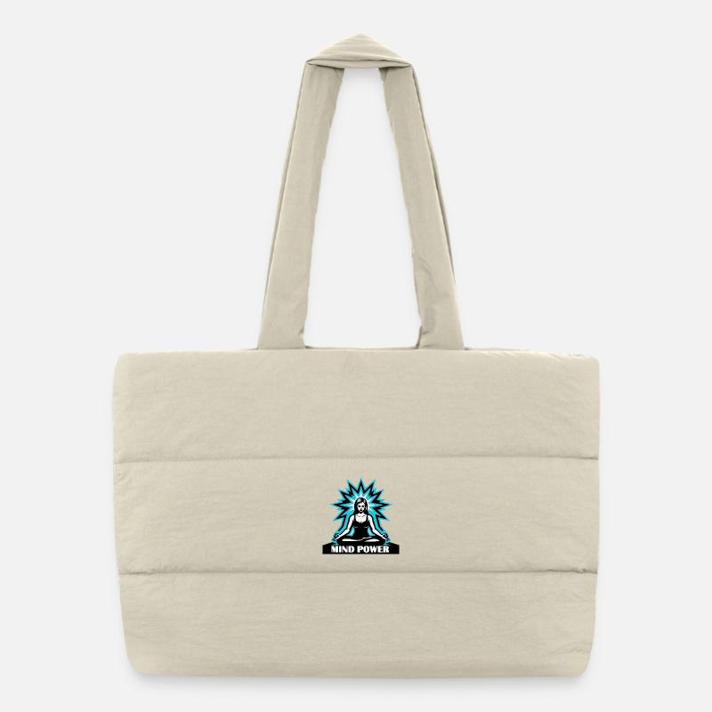 Mind power woman Puffer Shopping Bag