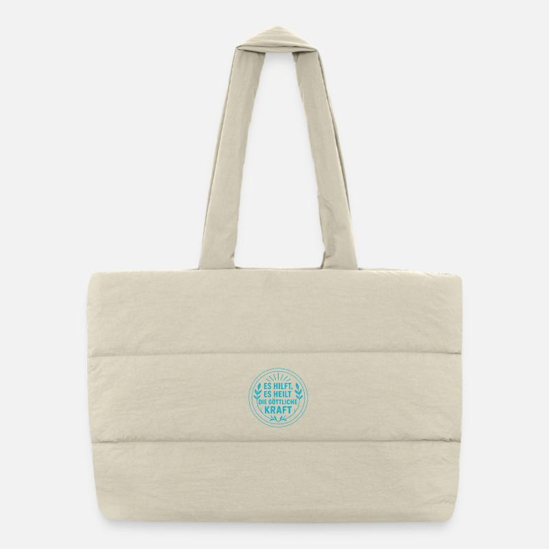 Il aide, il guérit la puissance divine Sac shopping matelassé