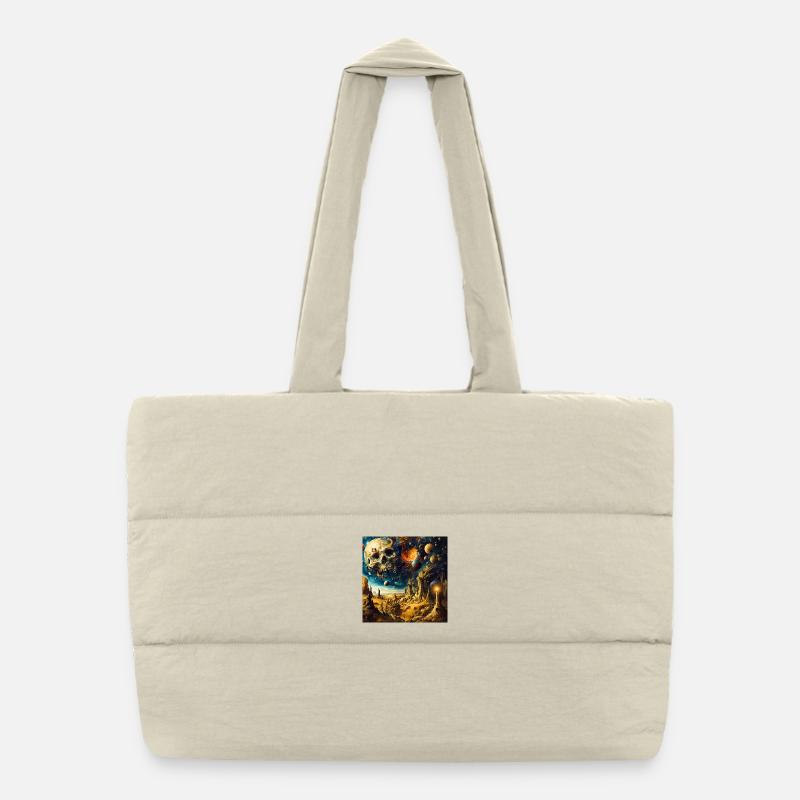 Paysage Cosmique Squelettique Sac shopping matelassé