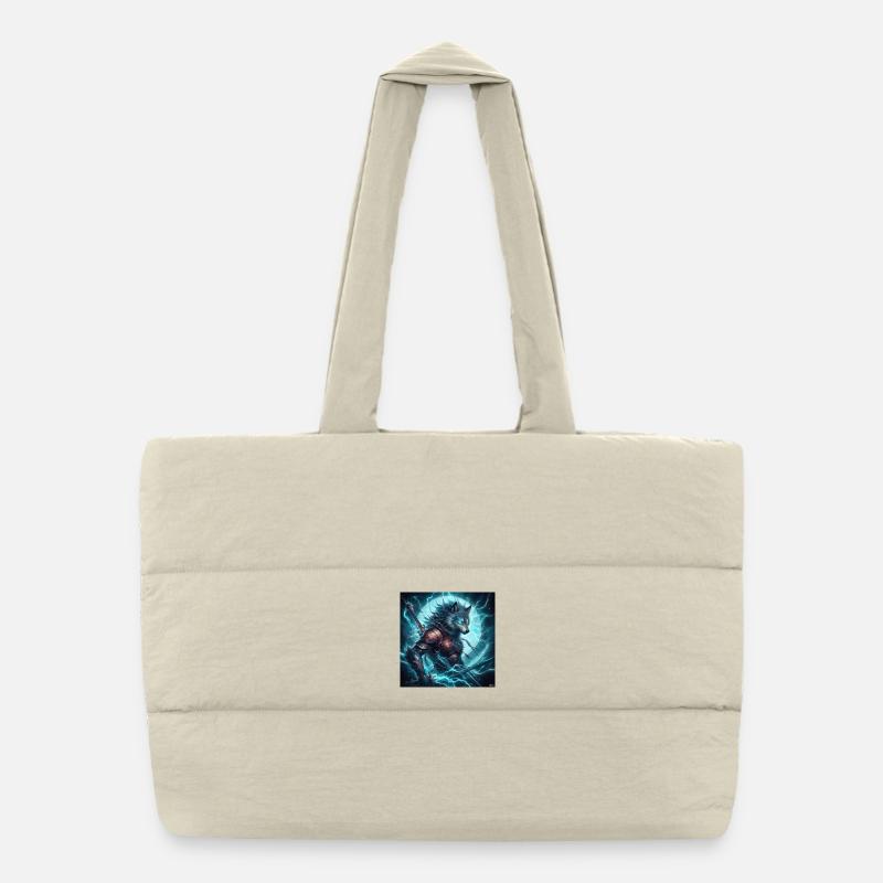 Armure de Loup Arcanique Lumineuse Sac shopping matelassé