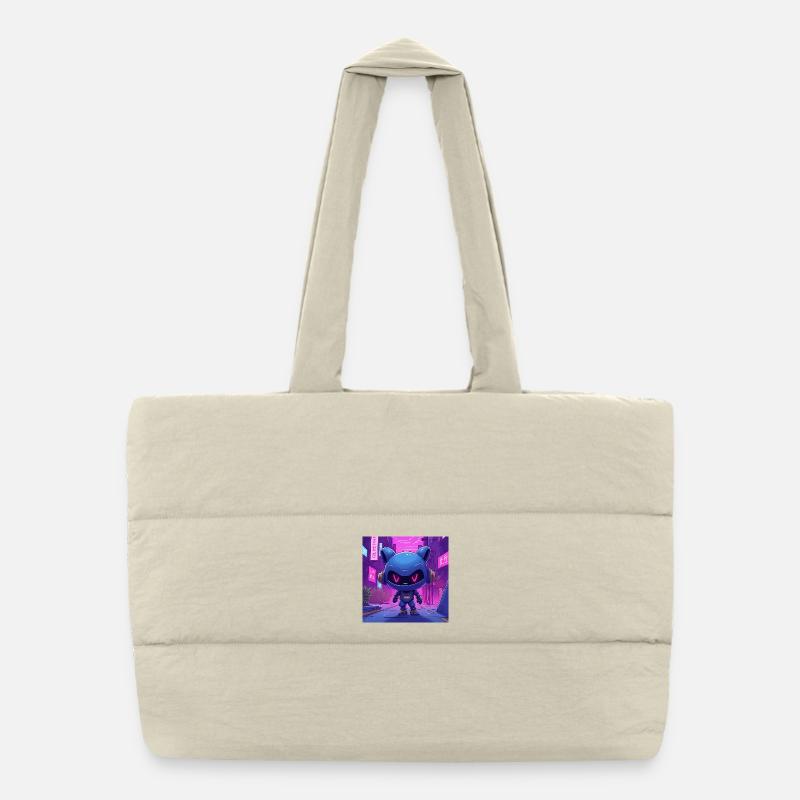Robot Neon Urbain Ninjo Sac shopping matelassé
