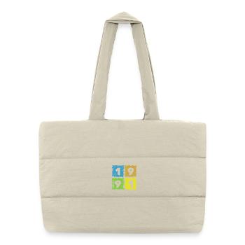 35. Geburtstag Farbige Patches since 01/1991 - Puffer Shopping Bag - natural - Front