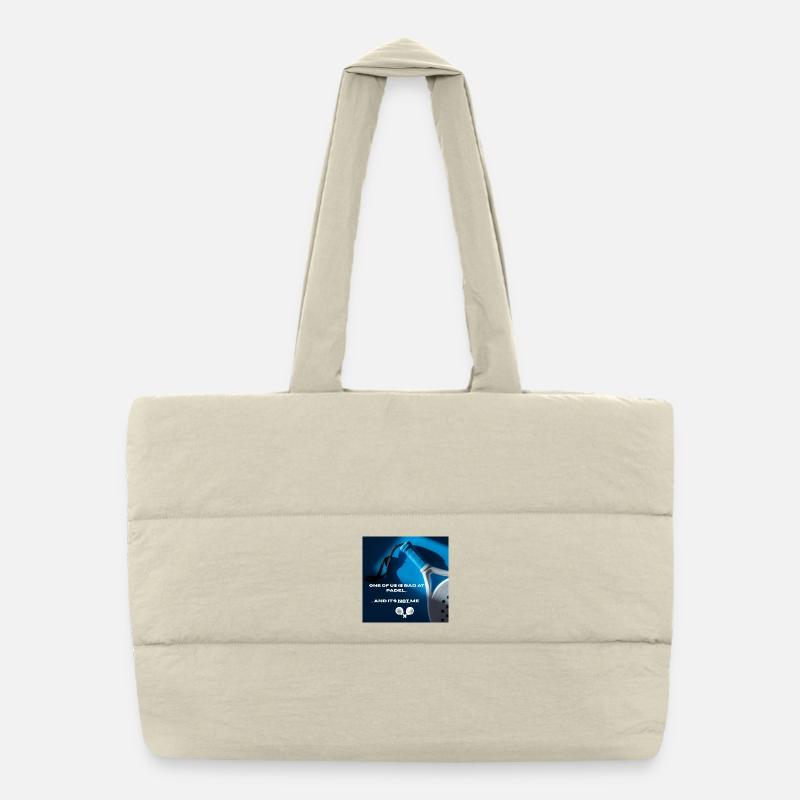 Té-shirt en disant padel Sac shopping matelassé