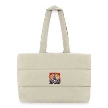 Fitness Maniac - Explosive Gym Power - Puffer Shopping Bag - natural - Front