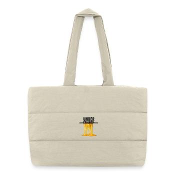 Sous pression Resine de Résine Cannabis - Sac shopping matelassé - blanc naturel - Devant