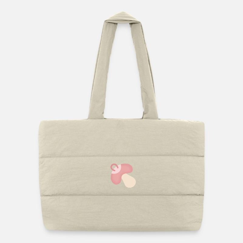 pink pacifier Puffer Shopping Bag