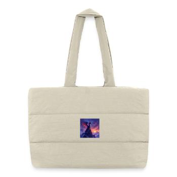 Dragon at sunset - Puffer Shopping Bag - natural - Front