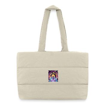 Mandala Meditation Aura - Puffer Shopping Bag - natural - Front