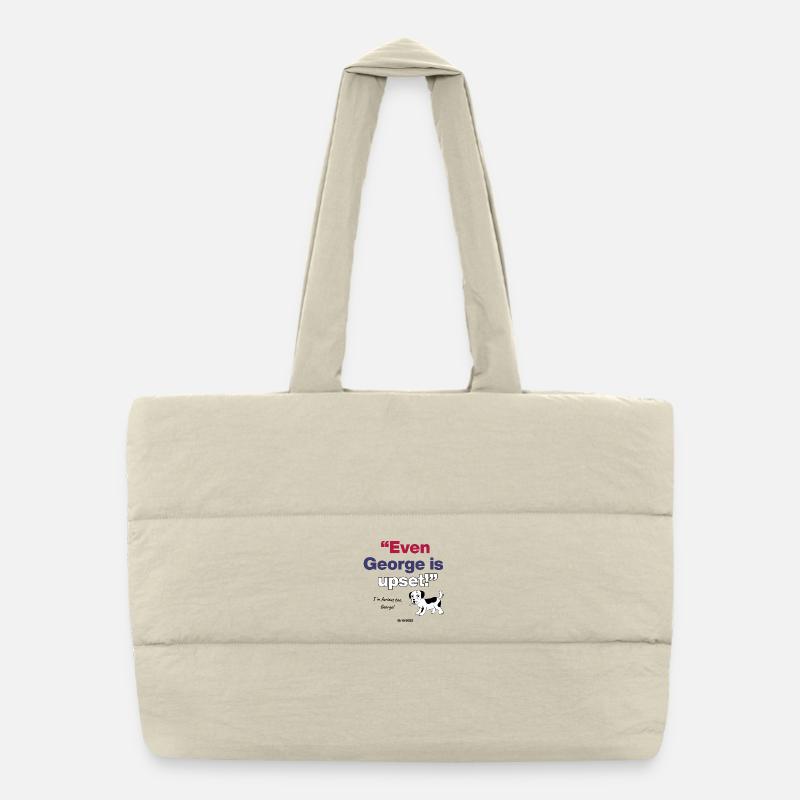  Even George Is Upset, Meme Dog is upseet with US Puffer-Einkaufstasche