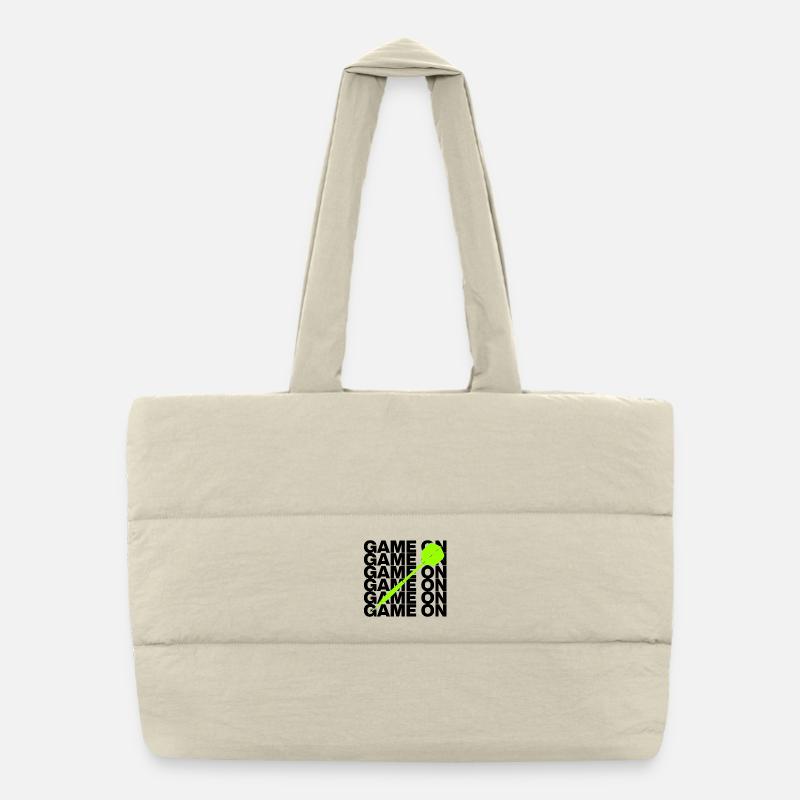 Game On: Dart Attack! ONEHUNDRETEIGHTY, Pfeil grün Puffer-Einkaufstasche