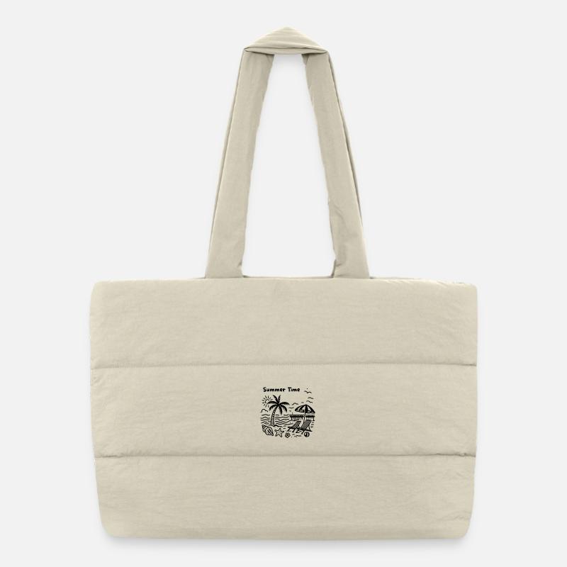 Conception de la plage Sac shopping matelassé