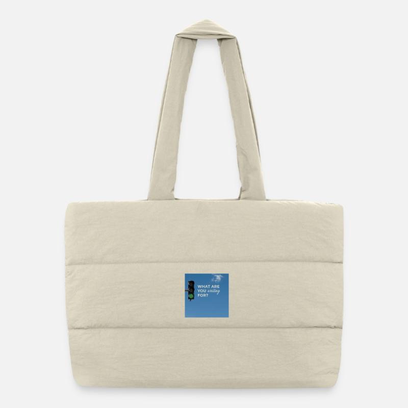 Qu’est-ce que t’attends? Sac shopping matelassé