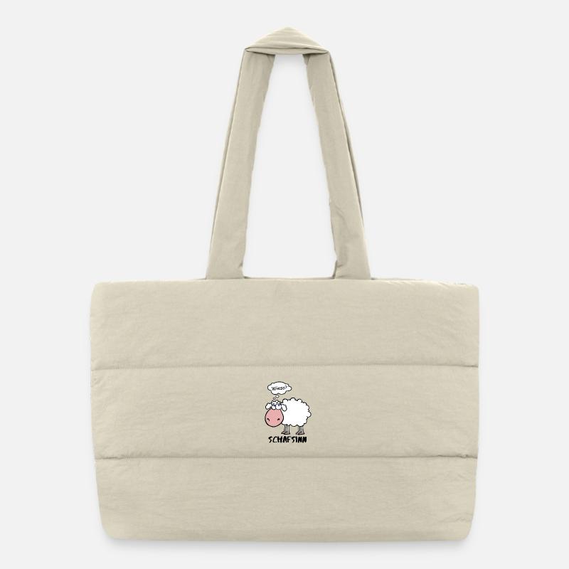 sheep sense Puffer Shopping Bag
