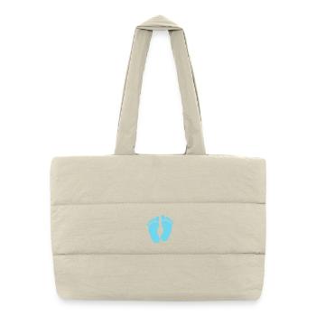 Baby feet - Puffer Shopping Bag - natural - Front