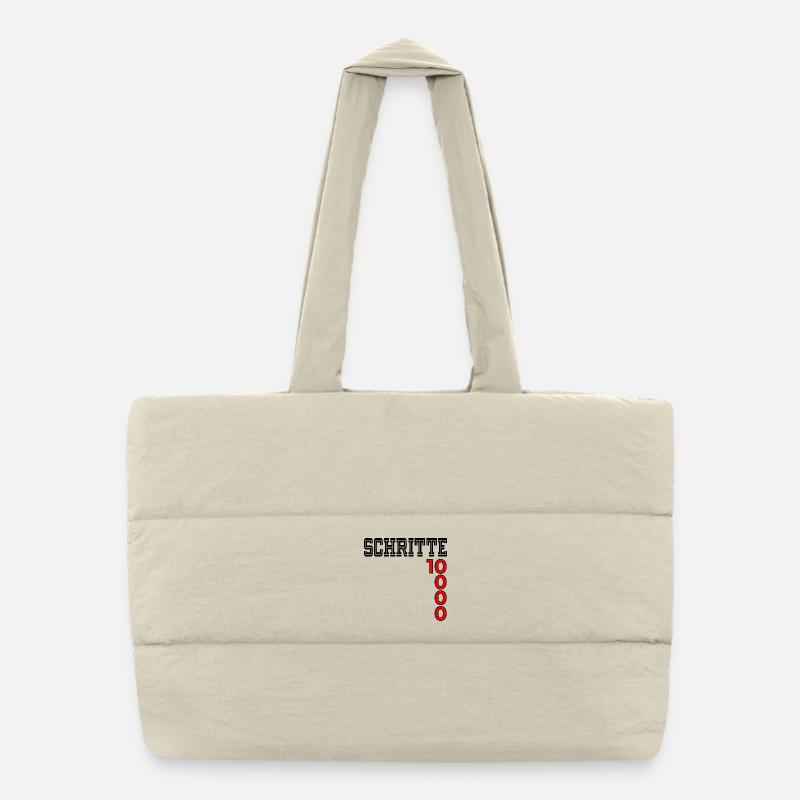 Étapes de motivation sportive Sac shopping matelassé
