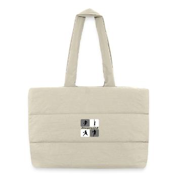 Basketball Silhouettes Dynamics - Puffer Shopping Bag - natural - Front