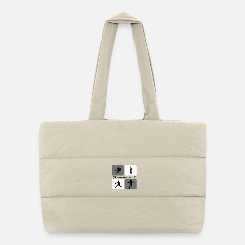 Dynamique des silhouettes de basketball Sac shopping matelassé