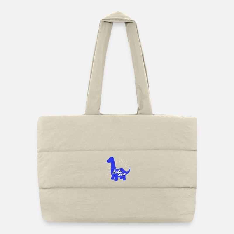 Conception du slogan drôle de dinosaure Daddysaurus Rex Sac shopping matelassé