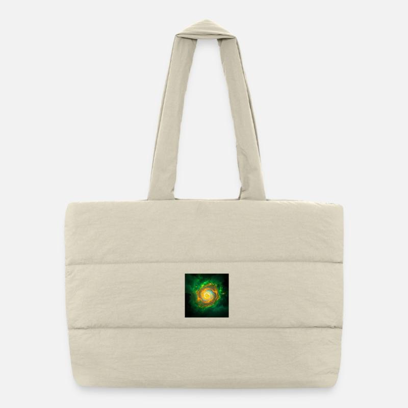 Galaxie Spirale Néon Sac shopping matelassé