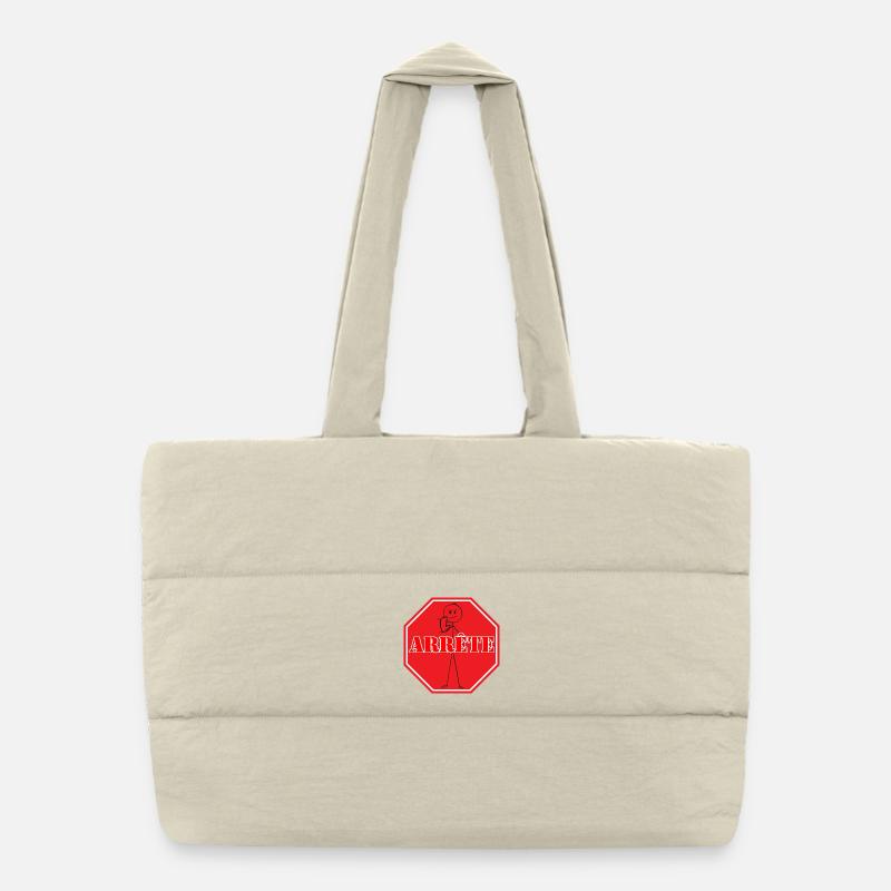 ARRÊTE. Sac shopping matelassé