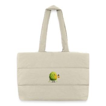 Bush Friend with Lantern - Puffer Shopping Bag - natural - Front
