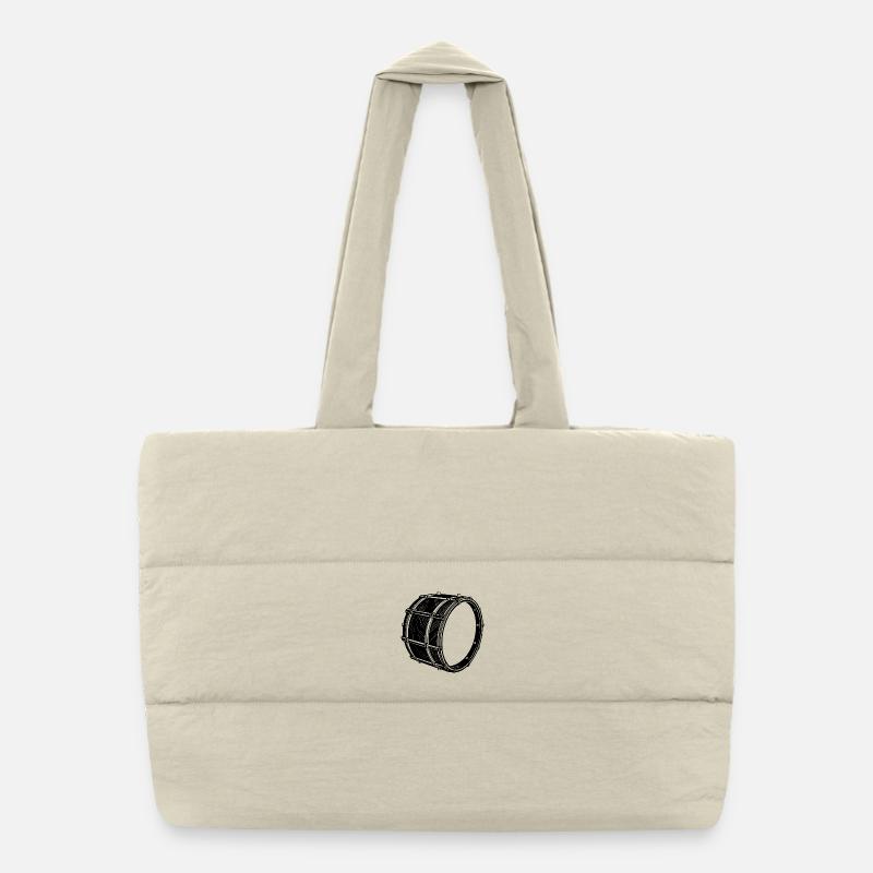 Bass drum Puffer Shopping Bag
