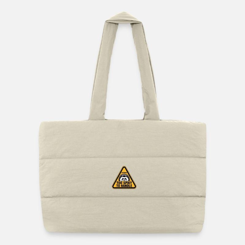 Trop pointu pour gérer le motif hérisson Sac shopping matelassé