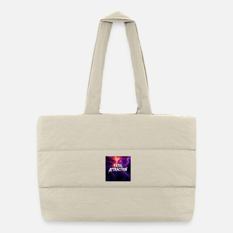 Electric Storm Fury Puffer Shopping Bag