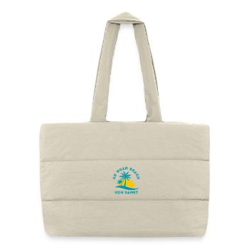 Koh Samet Palm Beach Sunset - Puffer Shopping Bag - natural - Front