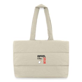Birth baby April 2026 - Puffer Shopping Bag - natural - Front