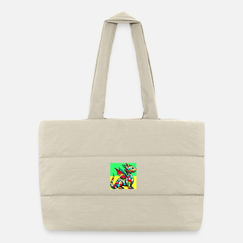 dragon Puffer Shopping Bag