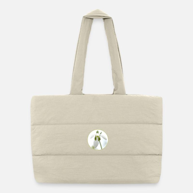 Source de la Fleur de Perce-Neige Sac shopping matelassé