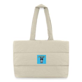 No Stress Club Donkey Cool - Puffer Shopping Bag - natural - Front