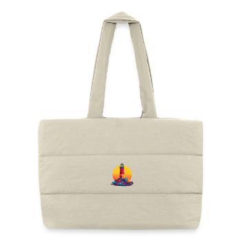 lighthouse - Puffer Shopping Bag - natural - Front