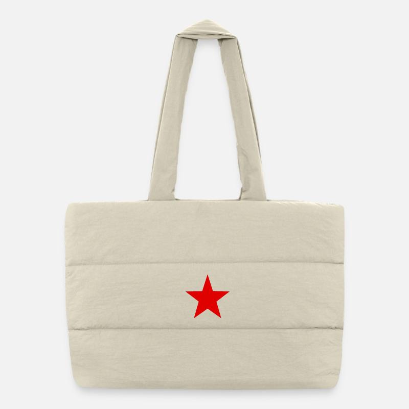 Étoile Rouge Sac shopping matelassé