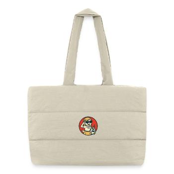 Sunny Sailor Circle Kunst - Puffer-Einkaufstasche - Naturweiß - Vorne