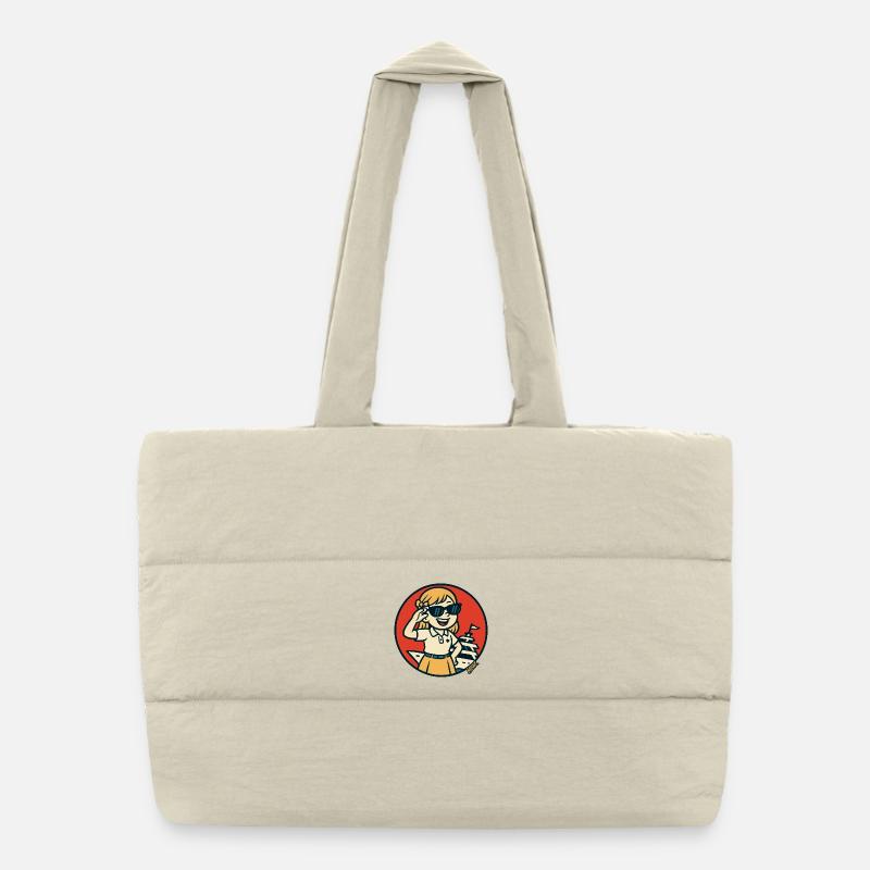Art du Cercle de Marin Ensoleillé Sac shopping matelassé