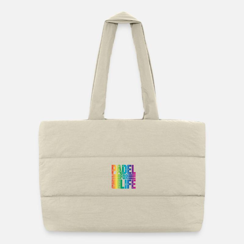 Padel for life Puffer-Einkaufstasche