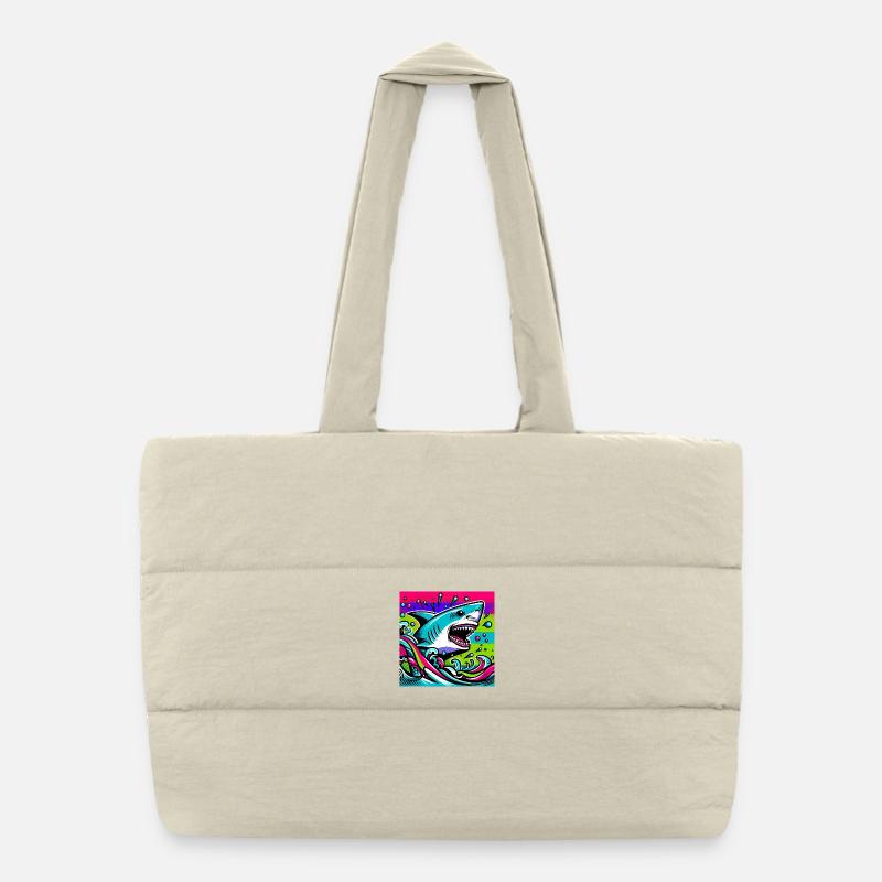 Requin Sac shopping matelassé